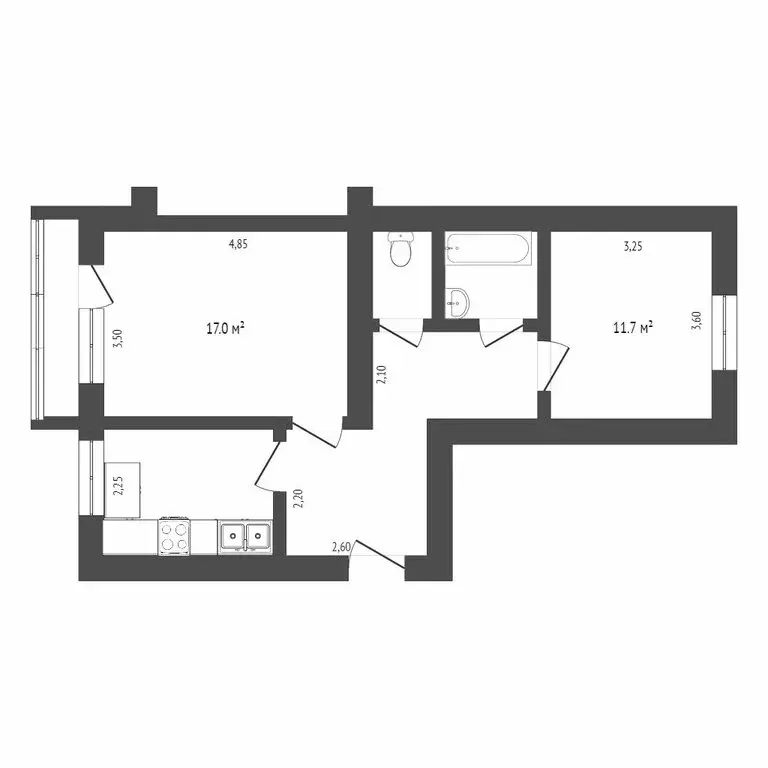 2-комнатная квартира: Ставрополь, улица Мира, 280/4 (37.6 м) - Фото 0