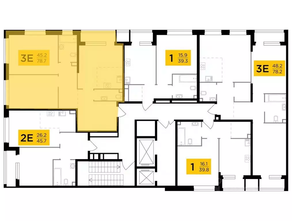 3-к кв. Москва Филатов Луг жилой комплекс, к6 (77.8 м) - Фото 0