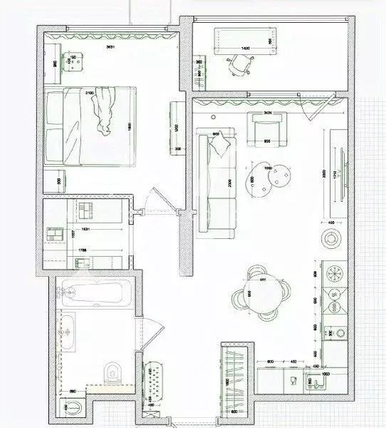 1-к кв. Свердловская область, Екатеринбург ул. Нагорная, 16 (50.4 м) - Фото 2