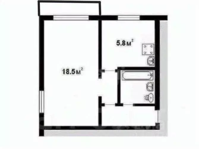 1-к кв. Сахалинская область, Южно-Сахалинск ул. Есенина, 42 (33.0 м) - Фото 2