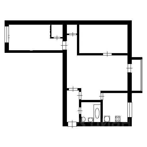 3-к кв. Псковская область, Псков ул. Алтаева, 4 (57.6 м) - Фото 2