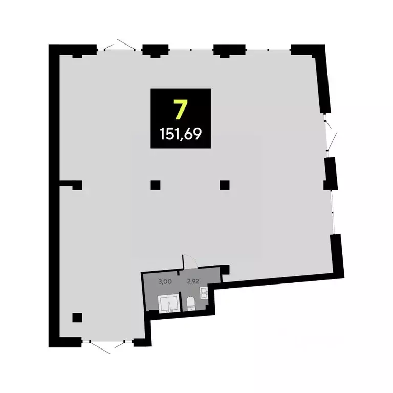 Офис в Тюменская область, Тюмень ул. Андрея Приказнова, 2 (152 м) - Фото 1