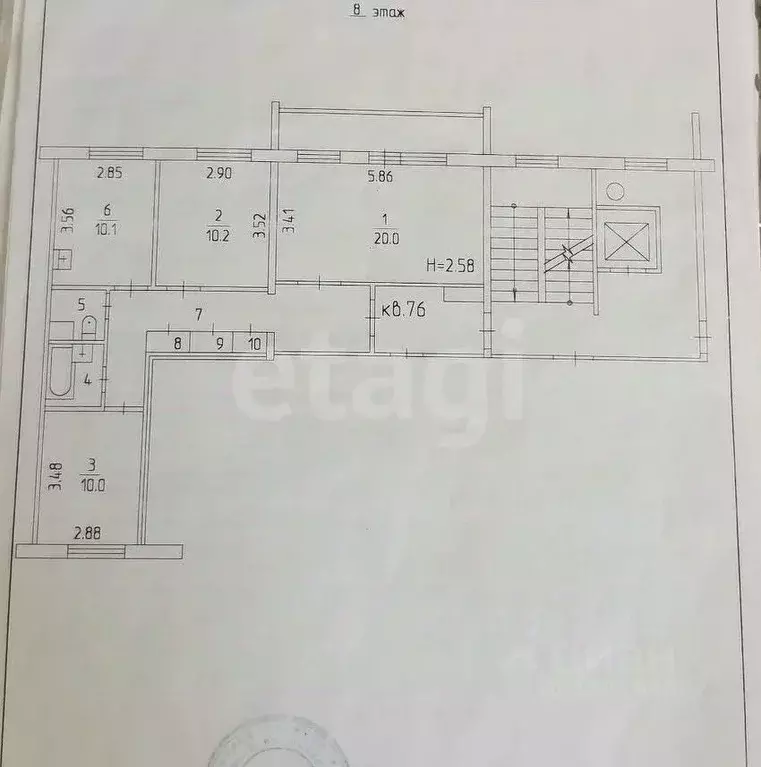 3-к кв. Пермский край, Пермь ул. Луговского, 3 (73.1 м) - Фото 1