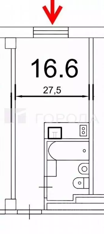 Студия Новосибирская область, Новосибирск Северный мкр, ул. ... - Фото 2