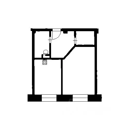 1-к кв. Санкт-Петербург ул. Беринга, 23к2 (43.0 м) - Фото 1