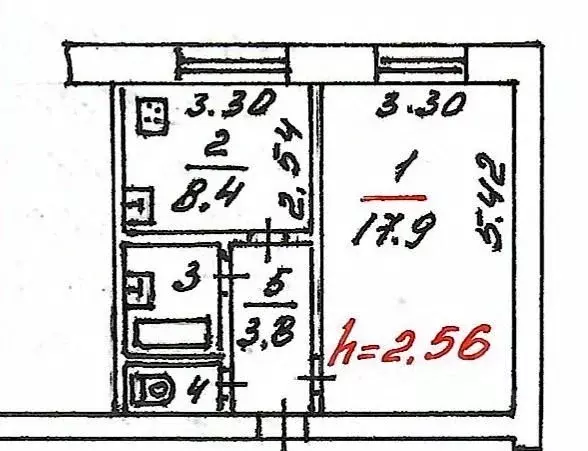 1-к кв. Псковская область, Псков ул. Труда, 73 (34.8 м) - Фото 2