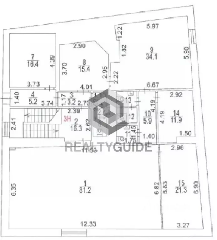 Офис в Москва Мясницкий проезд, 1С2 (189 м) - Фото 1