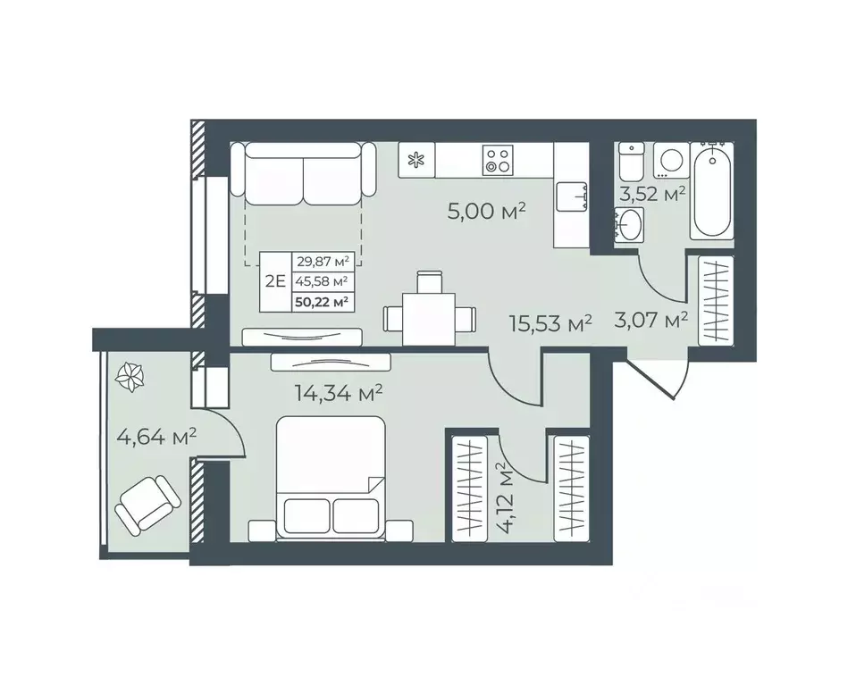 2-к кв. Воронежская область, Бобров  (50.22 м) - Фото 1