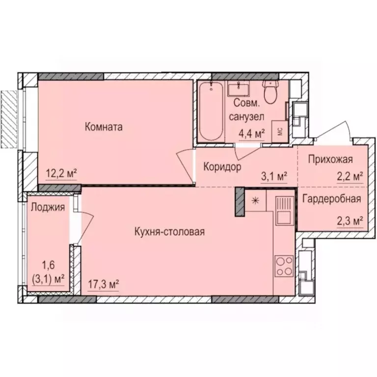 1-к кв. Удмуртия, Ижевск ул. 10 лет Октября, 71 (43.1 м) - Фото 0