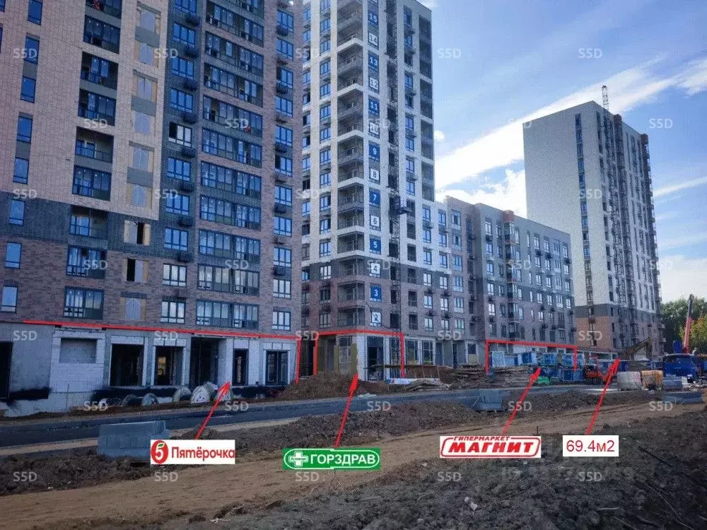 Торговая площадь в Московская область, Химки Клязьма-Старбеево мкр, ... - Фото 1