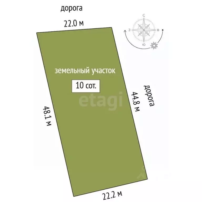 Участок в Свердловская область, Талица  (10.0 сот.) - Фото 2