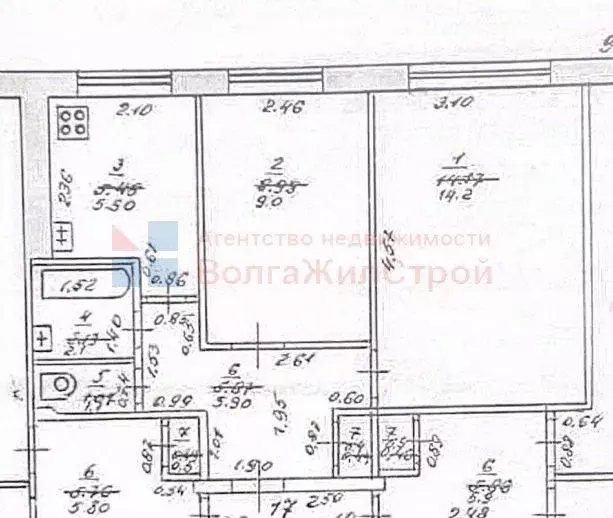 2-к кв. Нижегородская область, Нижний Новгород ул. Героев космоса, 40 ... - Фото 2