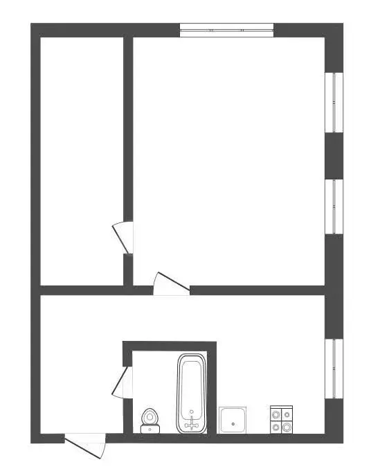 2-комнатная квартира: Кострома, Заволжская улица, 33 (31.5 м) - Фото 1