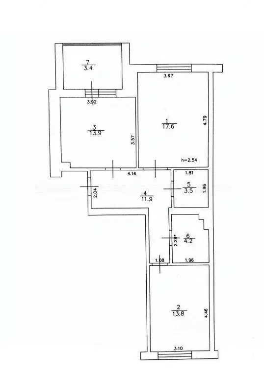2-к кв. Татарстан, Казань ул. Салиха Батыева, 13 (65.0 м) - Фото 1