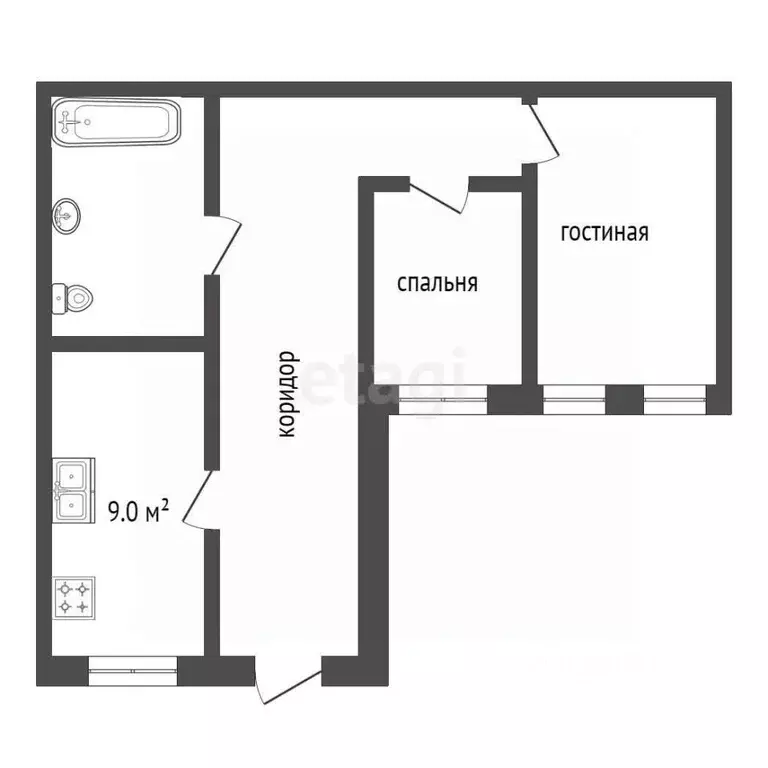 2-к кв. Тамбовская область, Мичуринск ул. Учхоз Роща, 33 (60.0 м) - Фото 0