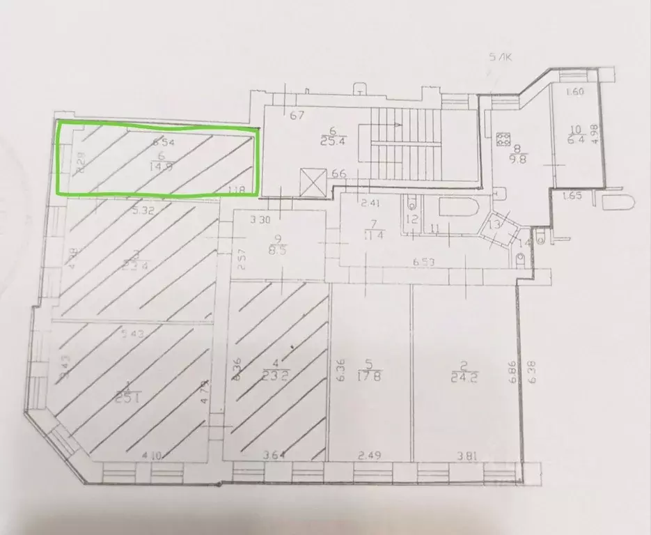 Комната Санкт-Петербург Лесной просп., 13/8 (15.0 м) - Фото 1