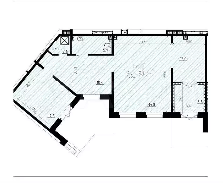 Продажа помещения свободного назначения 99 м2 - Фото 0