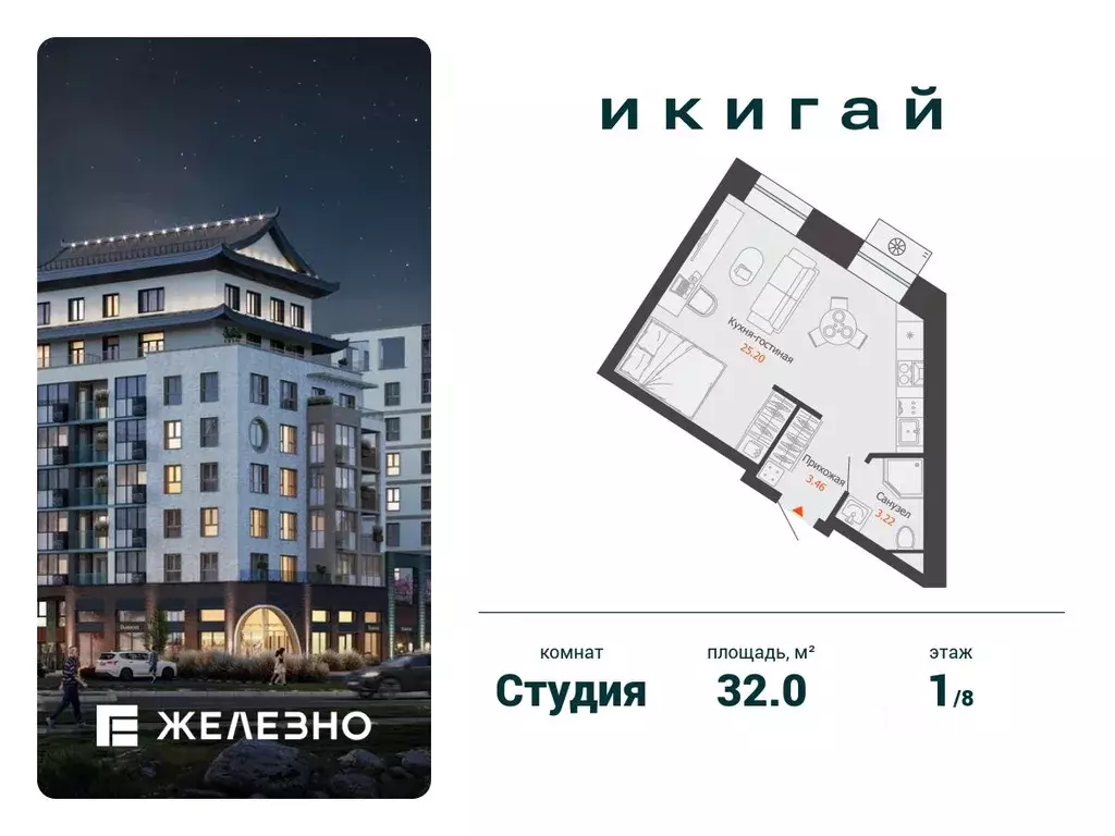 Студия Удмуртия, Завьяловский район, с. Первомайский Икигай жилой ... - Фото 0