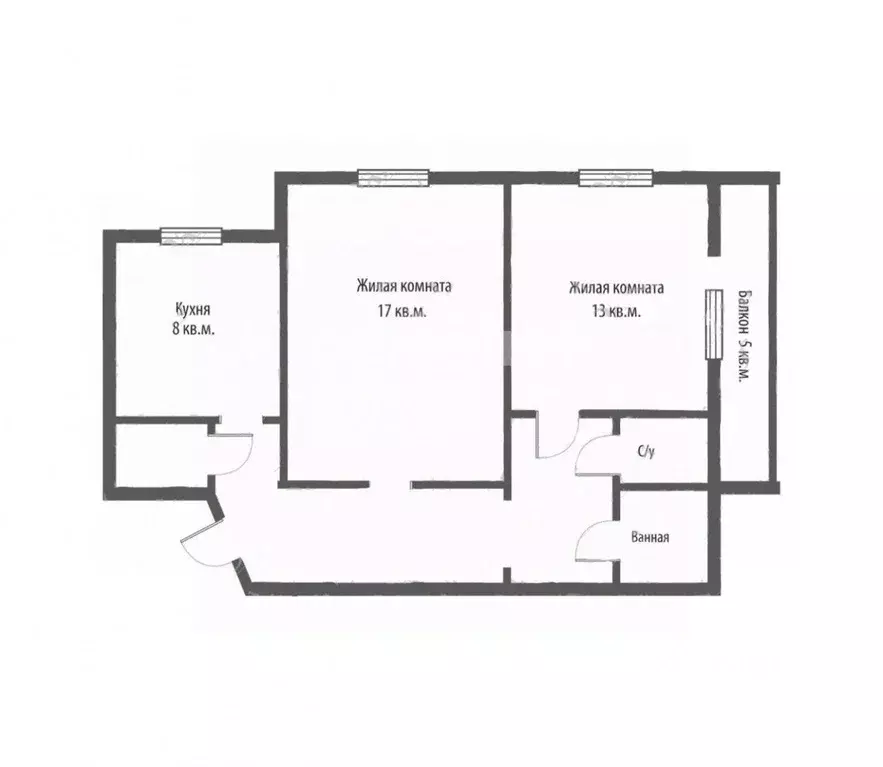 2-к кв. Челябинская область, Челябинск Каслинская ул., 19в (52.2 м) - Фото 2