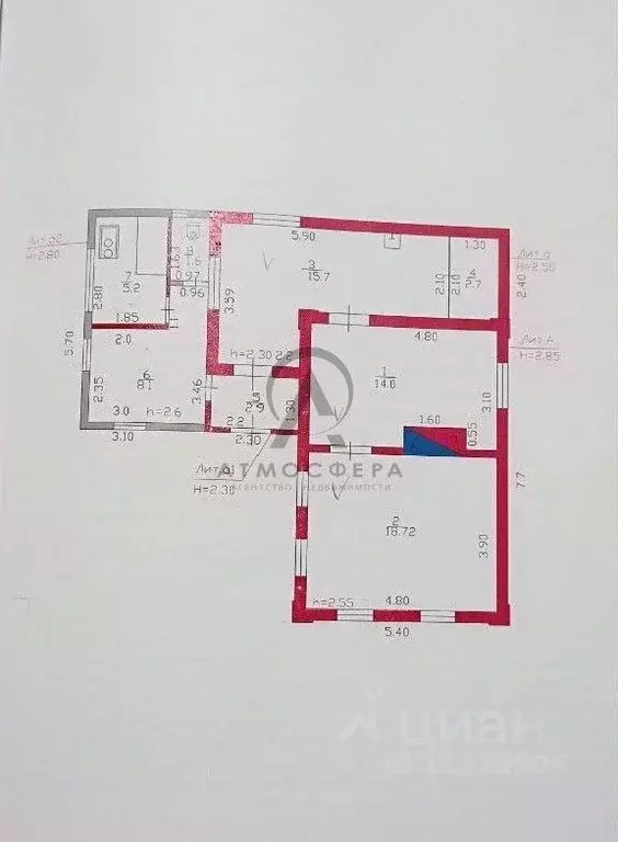 Дом в Краснодарский край, Апшеронский район, Нефтегорск пгт Совхозная ... - Фото 2