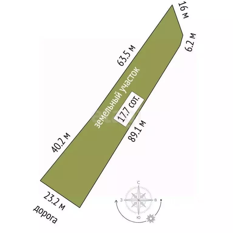 Участок в Свердловская область, Тугулым пгт ул. Войкова (17.69 сот.) - Фото 2