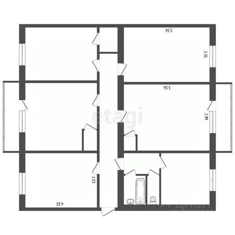 Комната Тюменская область, Тюмень Минская ул., 5а (29.0 м) - Фото 1