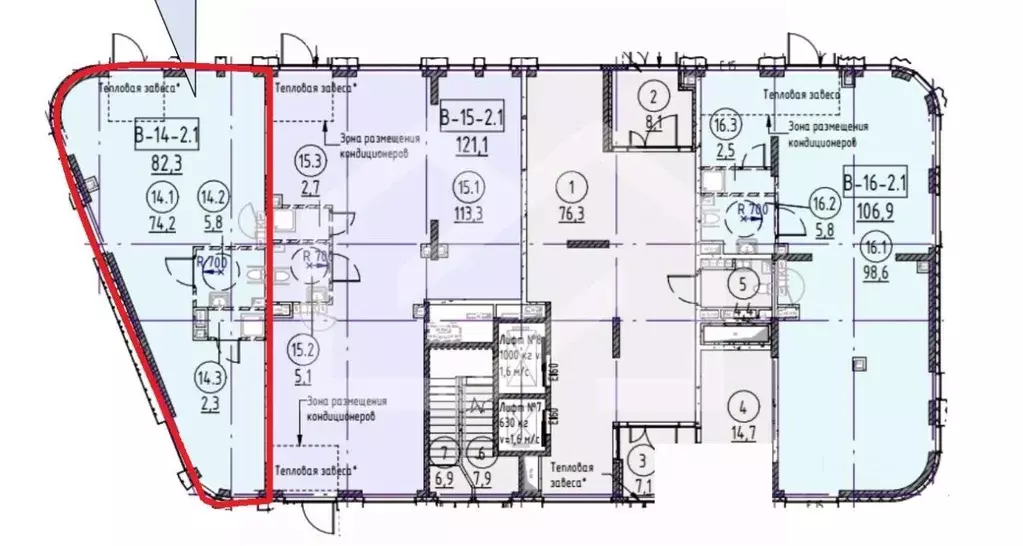 Торговая площадь в Москва ул. Петра Кончаловского, 7к3 (82 м) - Фото 2