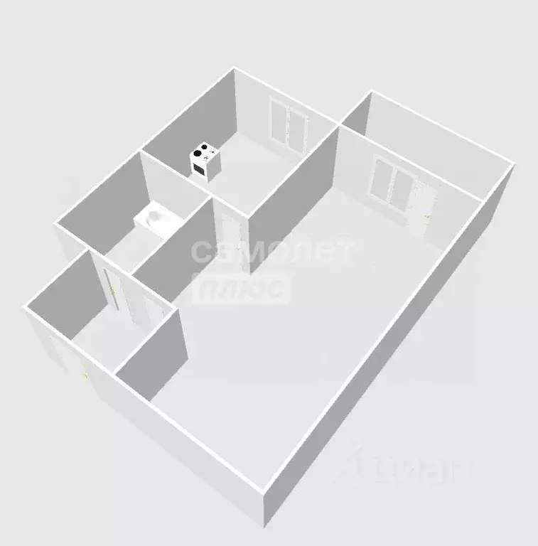 1-к кв. Ульяновская область, Ульяновск пер. 3-й Тимирязева, 7 (27.59 ... - Фото 2