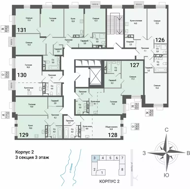 4-к кв. Московская область, Королев Первомайский мкр, Старые Горки дп, ... - Фото 2