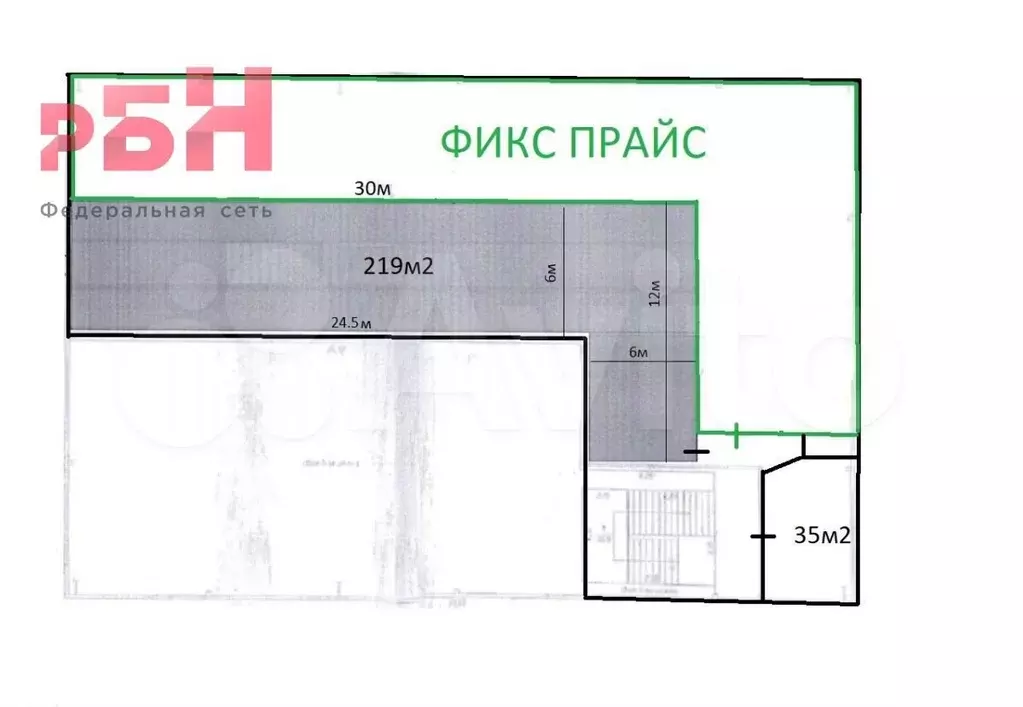Помещение рядом с Магнитом и Фикс Прайсом, от 15-219м2 - Фото 0