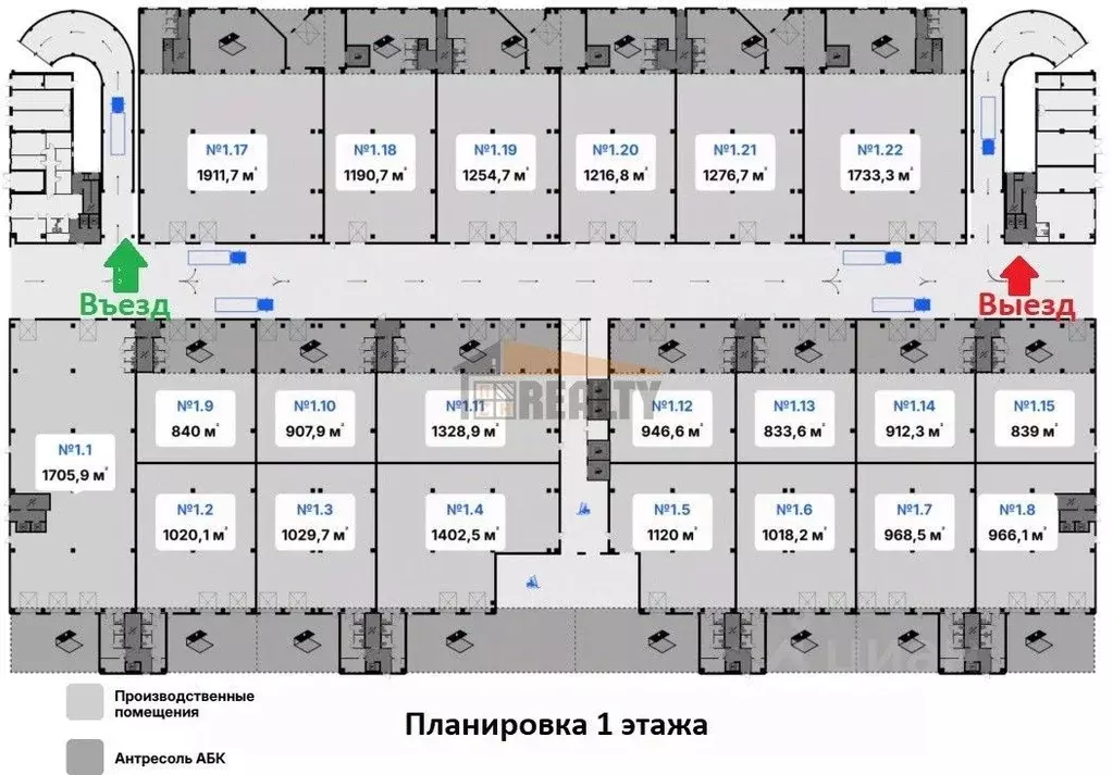 Производственное помещение в Москва Алтуфьевское ш., 27А (1018 м) - Фото 2