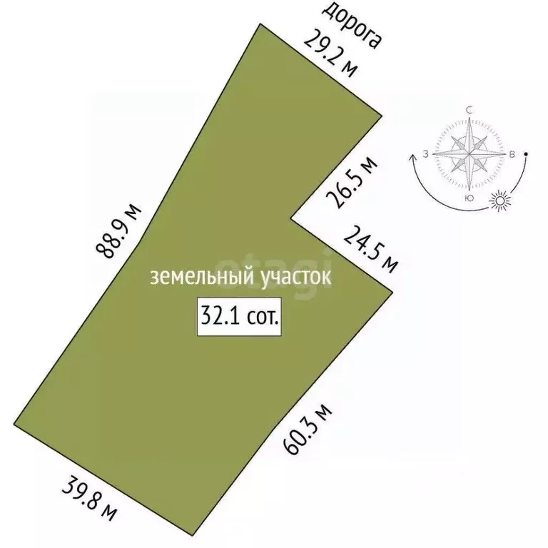 Участок в Пермский край, Октябрьский муниципальный округ, с. Ишимово ... - Фото 2