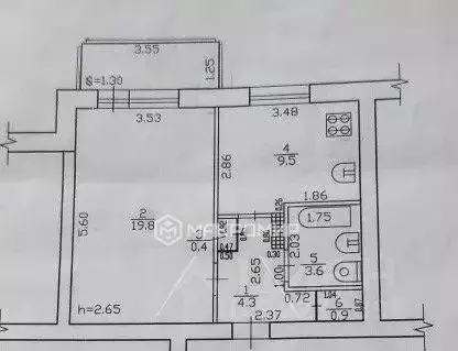 1-к кв. Брянская область, Брянск ул. Есенина, 26 (38.5 м) - Фото 2