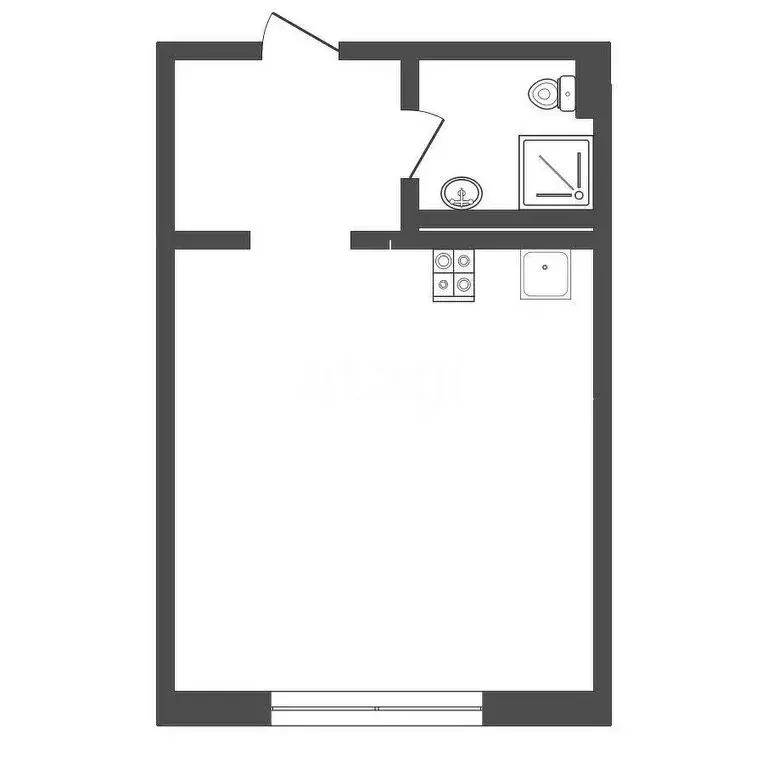 Квартира-студия: Ярославль, район Сокол, жилой комплекс Волга Парк, 4Б ... - Фото 1