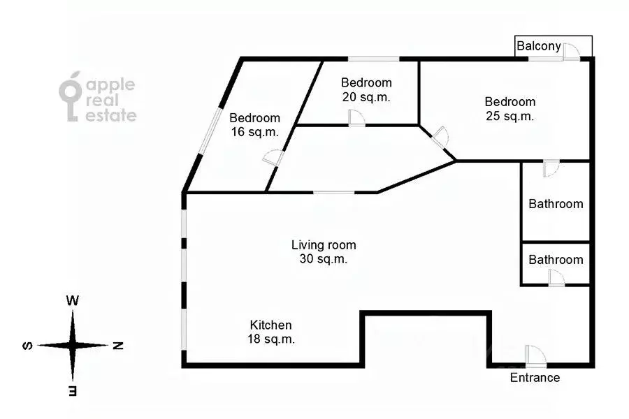 4-к кв. Москва Зоологическая ул., 22 (175.0 м) - Фото 1