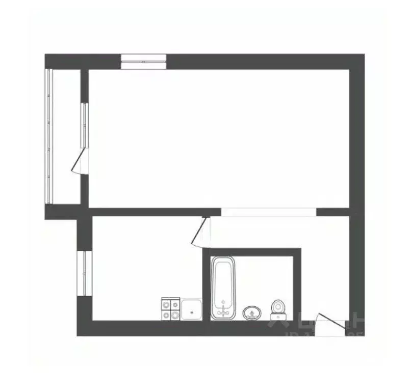 1-к кв. Воронежская область, Борисоглебск Северный мкр, 14 (30.3 м) - Фото 1