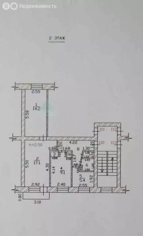 3-комнатная квартира: Абакан, улица Пушкина, 46 (56.2 м) - Фото 1