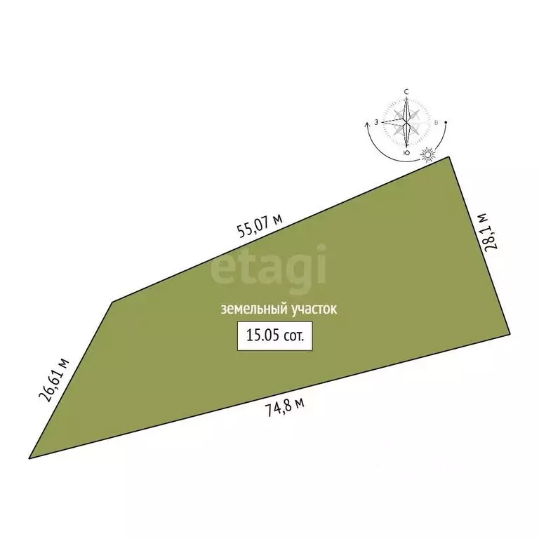 Участок в Амурская область, Благовещенский район, с. Владимировка  ... - Фото 2