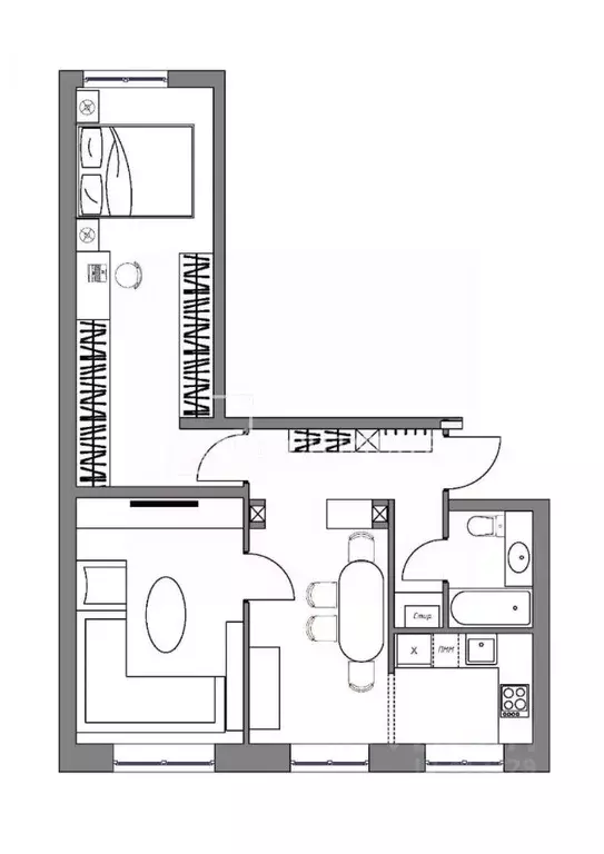 3-к кв. Московская область, Мытищи Олимпийский просп., 13к3 (56.0 м) - Фото 2