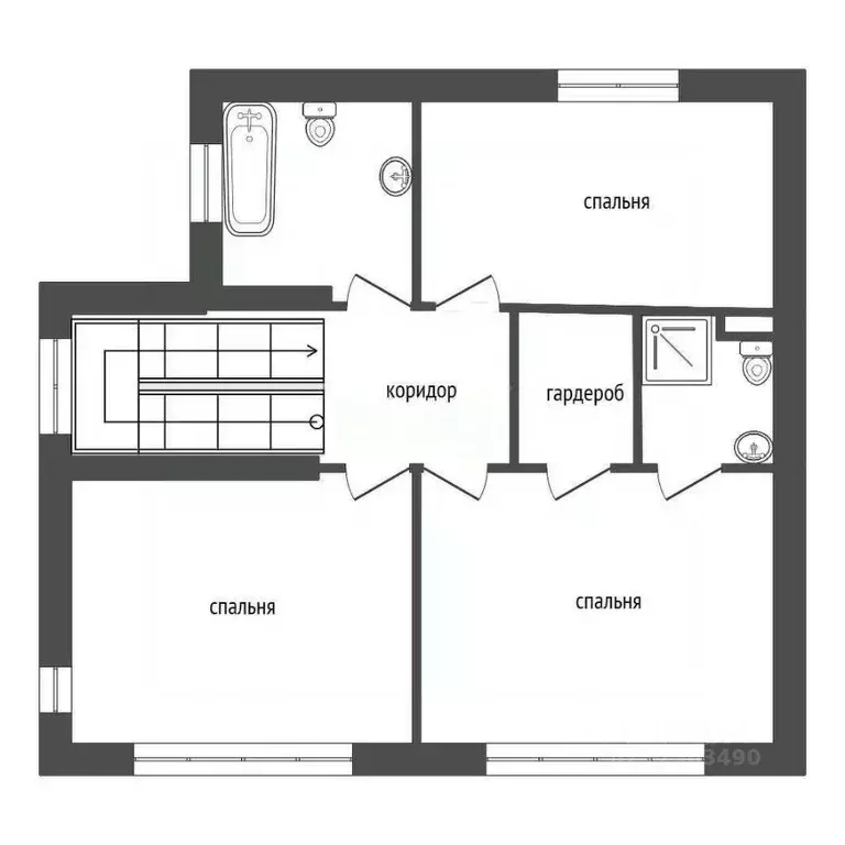 Таунхаус в Воронежская область, Воронеж наб. Максима Горького, 55 (245 ... - Фото 2