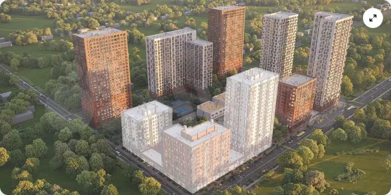 2-к. квартира, 43,1 м, 11/21 эт. - Фото 1