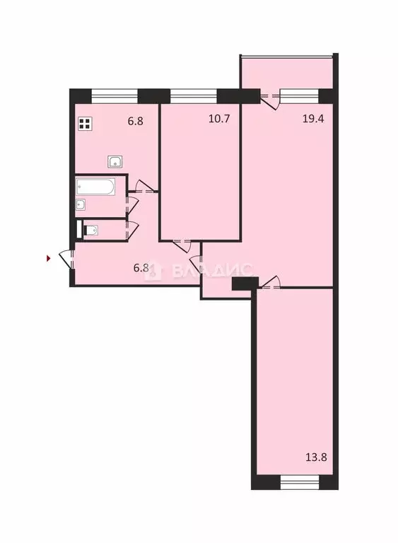 3-комнатная квартира: Вологда, улица Можайского, 70 (59 м) - Фото 0