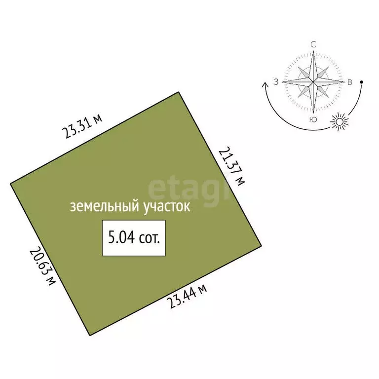 Участок в Ишимский район, СНТ Солнечное (5 м) - Фото 0