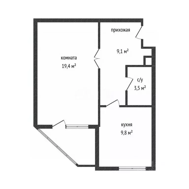 1-к кв. Воронежская область, Воронеж ул. Миронова, 47 (44.0 м) - Фото 1