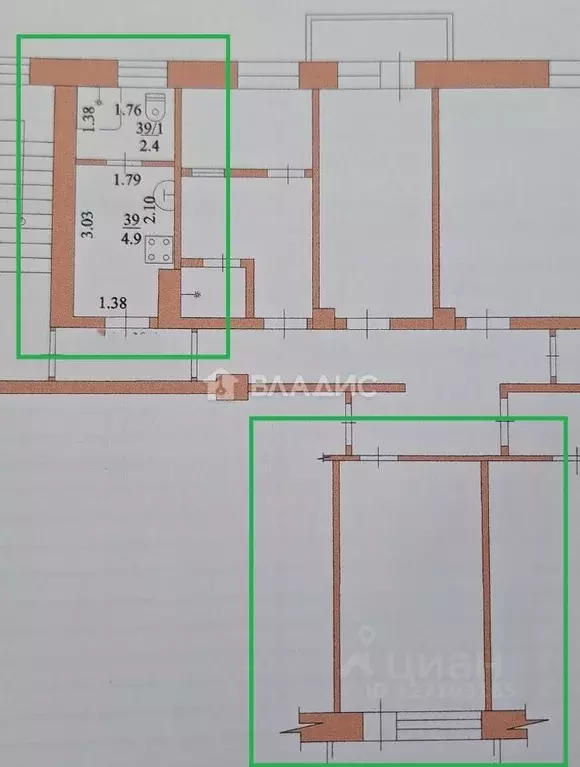 1-к кв. Краснодарский край, Ейск Коммунистическая ул., 20/4 (20.0 м) - Фото 2