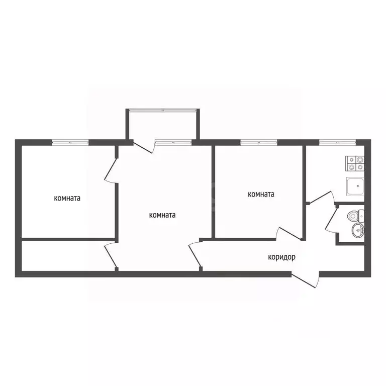 3-к кв. Воронежская область, Воронеж ул. 9 Января, 248 (54.8 м) - Фото 2