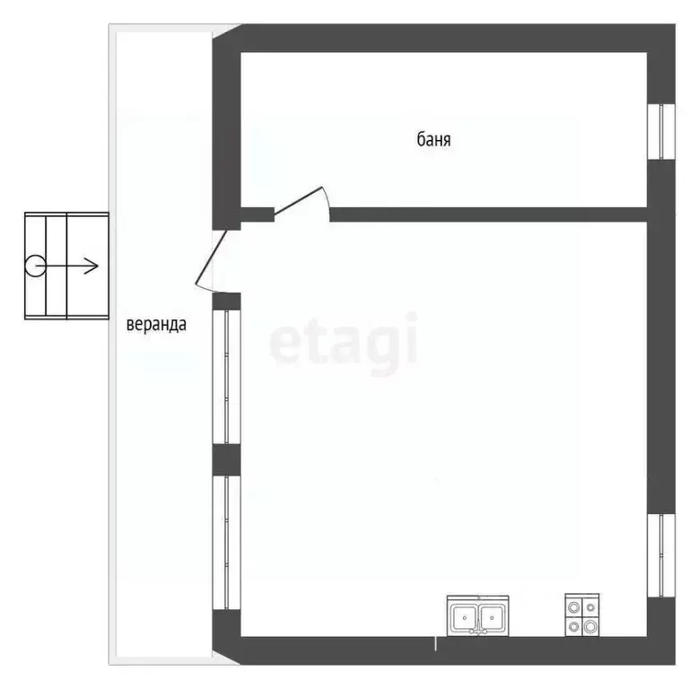 Дом в Ямало-Ненецкий АО, Муравленко Дружба СНТ, пер. Зеркальный (56 м) - Фото 1