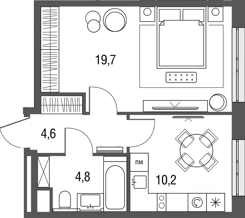 1-к кв. Москва Тагильская ул., 2к1 (39.3 м) - Фото 0