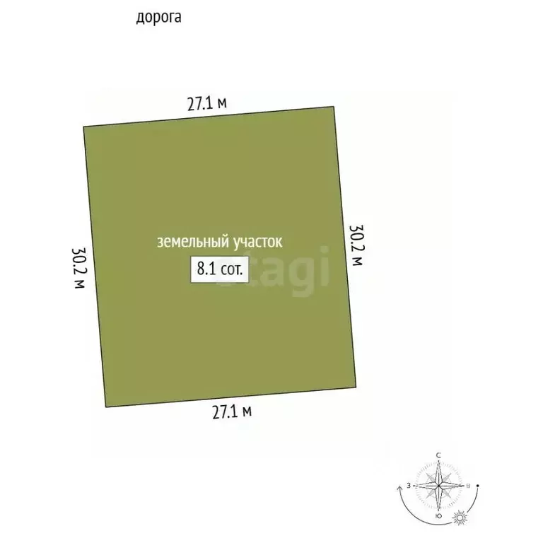 Участок в Крым, Симферопольский район, с. Трудовое ул. Дружбы (8.1 ... - Фото 2