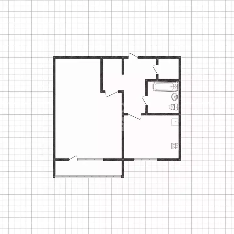 1-к кв. Липецкая область, Липецк ул. Катукова, 10 (36.6 м) - Фото 2